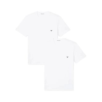 Emporio Armani T-Shirts, male, White, Size: 2XS Signature T shirt