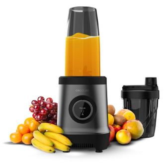 Cecotec Cecotec Batidora De Vaso Individual Nutriblender Fusion Touch. 1000w, Cuchilla 6 Hojas Black Titanium, 2 Botellas 500ml Y 900ml