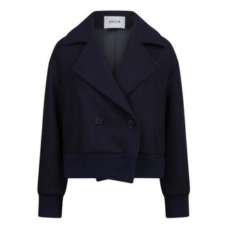 Jucca Jassen, Dames, Blauw, S, Wol, Giacca Cropped
