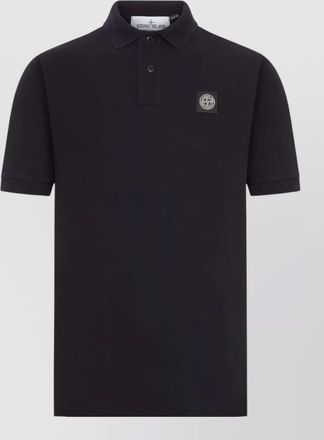 Stone Island stretch cotton slim-fit short-sleeve polo shirt