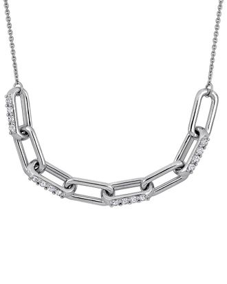 Rina Limor Silver 1.44 ct. tw. Lab-Grown Sapphire Necklace