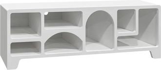 Sweeek Mueble tv efecto madera, 160cm, blanco