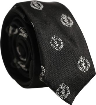 Dolce & Gabbana Necktie - Heren - Stropdassen - Zwart - ONE Size - Polyester - Accessoires