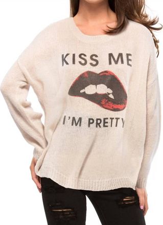 The Laundry Room Kiss Me Im Pretty Sweater In Ivory