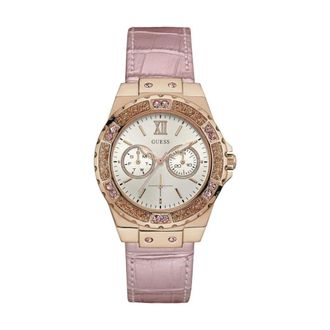 Guess Limelight Horloge - Dames - Horloges - Roze - ONE Size - Leer - Accessoires