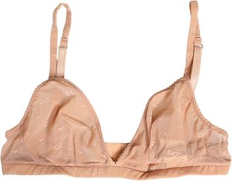 Dolce & Gabbana Womens Beige Nylon Stretch Soft Cup Brassiere Underwear Elastane Clothing