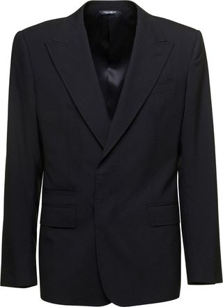 Dolce & Gabbana Black Single-Breasted Jacket