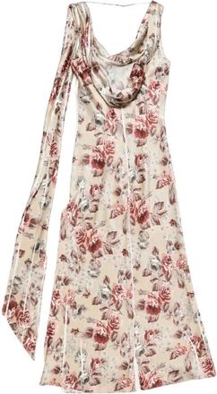 Acne Studios Maxi Jurk - Dames - Maxi kleedjes - Veelkleurig - S - Kleedjes