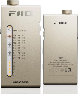 OEM Fiio Rr11 - Dorado - Radio Fm Port&aacute;til