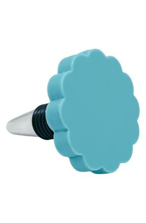 Mariposa Scallop Bottle Stopper in Teal at Nordstrom