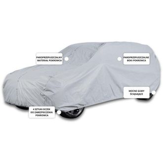 OEM Funda Para Coche Coup&eacute; L1 455-480 Cm, Lona Cl&aacute;sica Para Todo Tipo De Clima