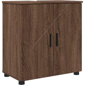 vidaXL Bathroom Cabinet with Storage Brown Oak 61 x 35 x 64 cm vidaXL