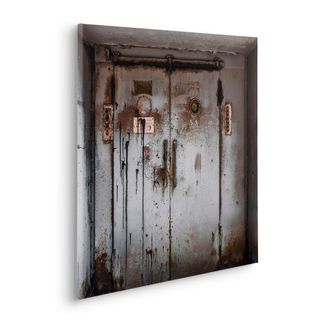 Komar Leinwandbild »Doorface - Grösse 60 x 60 cm« Baum Berge Blätter Foto Jahreszeiten Landschaft Meer Natur Palmen Strand Packung, 1 Stk. tlg. Keilrahmenbi