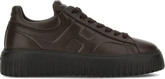Hogan H-Stripes Sneakers - Heren - Sneakers - Bruin - 45 EU - Leer - Schoenen
