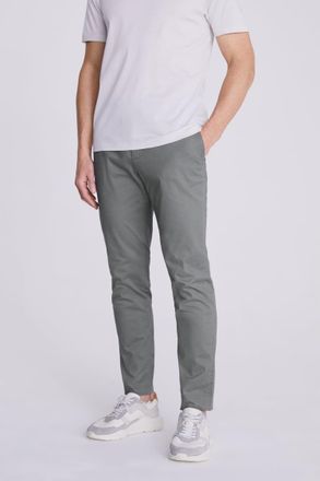 Moss Slim Fit Grey Stretch Chinos