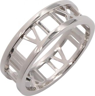 Tiffany & Co. Silver White Gold (18K) Band Ring (Pre-Owned)