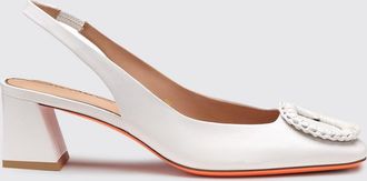 Santoni Slingback Santoni in pelle con fibbia decorativa