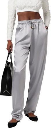 Elisabetta Franchi Mujer, Pantalones, Gris, Talla: L