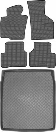 OEM Juego De Alfombrillas De Goma Para Coche Y Alfombrilla Para Maletero Para Volkswagen Passat Cc Coup&eacute; (2008-2012)