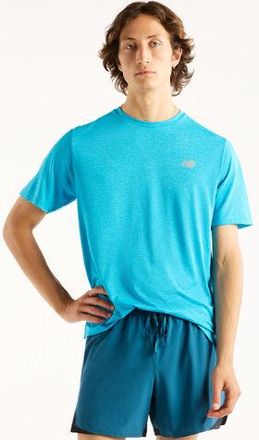New Balance Uomo RC Essential T-Shirt in Blu, Maglia di Poliestere, Taglia 2XL