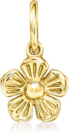 RS Pure by Ross-Simons Italian 14kt Yellow Gold Flower Charm