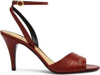 Valentino Garavani Ladycrush 85 Leather Sandals - Red - 39 (IT39 / UK6)