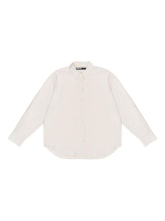 Bimba & Lola long-sleeves shirt - women - Viscose/Polyamide - S - Neutrals