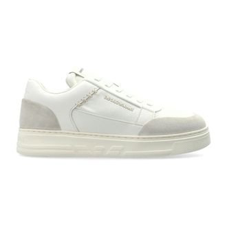 Emporio Armani Cordura Sneakers met su&egrave;de details - Heren - Sneakers - Wit - 41 1/2 EU - Su&egrave;de - Schoenen