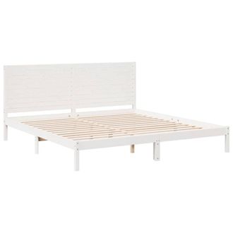 Berkfield Home Decorative Extra Long Bed Frame without Mattress White 180x220 cm