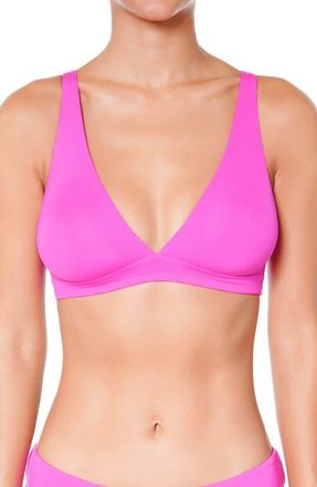 Huit So Chic Triangle Bikini Top in Pink at Nordstrom, Size 34B