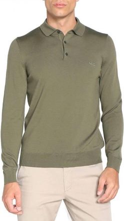 HUGO BOSS Bono-L Virgin Wool Polo Sweater, Size Medium