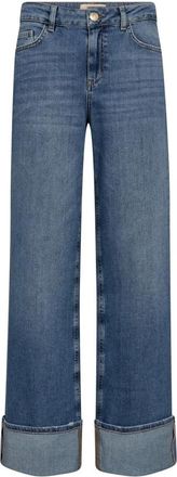 Mos Mosh Wide Jeans - Dames - Loose Fit Jeans - Blauw - W29 L34 - Jeans