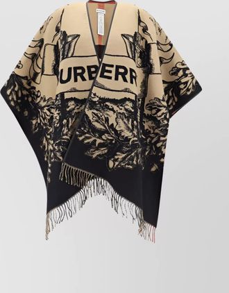 Burberry reversible wool cape