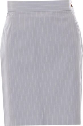 Vivienne Westwood Tailored Mini Skirt with Subtle Pinstripe Pattern