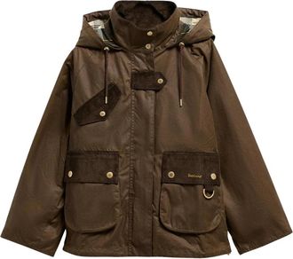 Barbour Willowmere Waxed Jacket - Dames - Zomerjassen - Bruin - M - Katoen - Jassen