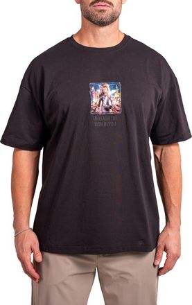 Maceoo Ascension Unleash Appliqué Cotton Graphic T-Shirt in Brown at Nordstrom, Size 4