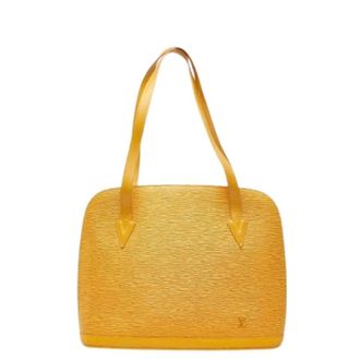 Louis Vuitton Pre-owned Shoulder Bags, female, Yellow, Size: ONE SIZE Pre-owned Vintage Shoulder Tote