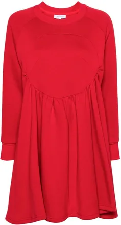 Ioana Ciolacu Calypso sweatshirt dress - women - Cotton/Polyester - M - Red