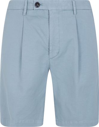 Michael Coal Cotton & Linen Bermuda Trousers