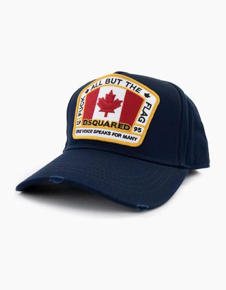 Dsquared2 Mens Dsquared2 Canadian Flag Baseball Cap Navy - Size: OS
