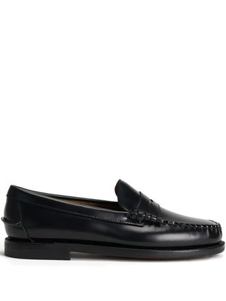 Sebago penny leather loafers - women - Calf Leather/Calf Leather/Calf Leather - 9.5 - Black