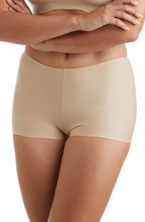 Miss Perfect Wonderful Edge 3-Pack Cotton & Modal Boyshorts in Warm Beige at Nordstrom, Size X-Large