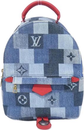 Louis Vuitton Rouge Denim Backpack (Pre-Owned)