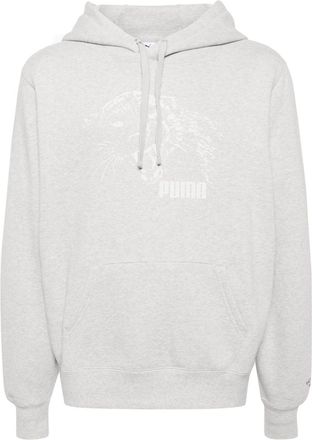 Puma x NOAH graphic-print hoodie - men - Recycled Cotton/Cotton - L - Grey