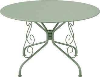 Vente-Unique Mesa de jard&iacute;n D.120 cm de metal - Verde almendra - GUERMANTES de MYLIA
