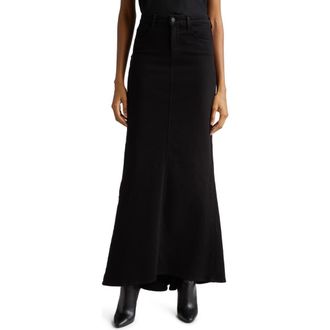 L'agence Kailani Mermaid Denim Maxi Skirt in Saturated at Nordstrom Rack, Size 24