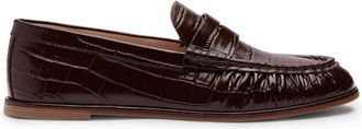 Stuart Weitzman Schoenen, Dames, Bruin, 37 1/2 EU, Leer, Spencer Loafer