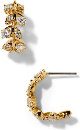 Nadri Adorn Cubic Zirconia Hoop Earrings in Gold at Nordstrom