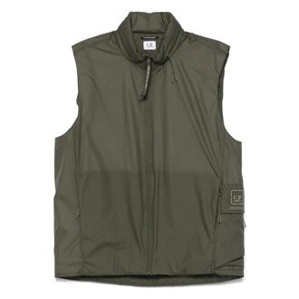 C.P. Company Metropolis Series Gilet - Heren - Bodywarmers - Groen - M - Polyester - Jassen