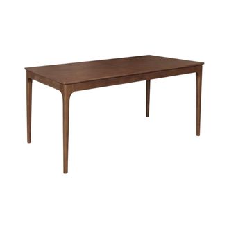 Sweeek Mesa de comedor rectangular extensible de madera, 6-8 plazas, nogal